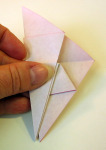Origami Morning Glory Heart Step 1