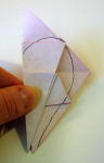 Origami Morning Glory Heart Step 2