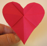 Origami Morning Glory Single Heart Variation
