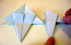Origami Four-Heart Flower Step 1