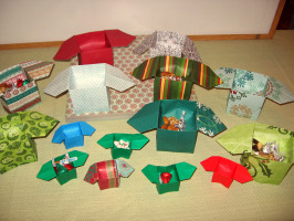 Origami candy dish boxes